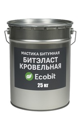 Мастика битумная ведро 25, 0 кг БИТЭЛАСТ - КРОВЕЛЬНЫЙ Ecobit 
