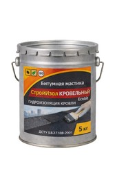 Битумная мастика ведро 5, 0 кг СтройИзол Кровельный Ecobit