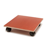 Подставка под цветы напольная на колесиках, влагостойкая квадратная