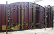 Металлоизделия. Установка и изготовление откатных ворот, навесов