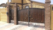 Ворота распашные, ворота откатные, навесы, козырьки, заборы, калитки,