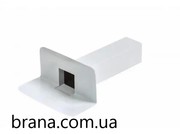 ПВХ воронка покрівельна парапетна сірчаного кольору 100 х 100 